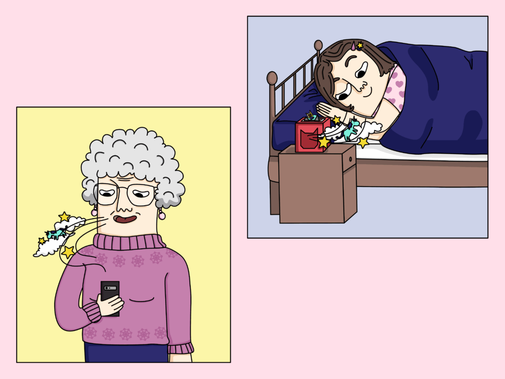 Oma erzählt Geschichten